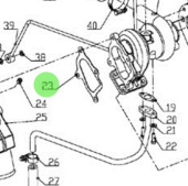 Nanni Diesel 970310502 - Turbo and Exhaust Gasket for N4 Series and 5.250TDI Engines