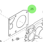 Steyr 2177329-1 - Water Pump Housing Gasket for M160068 Engines