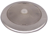 Allpa Stainless Steel LED Dome Light, Built-On, 12v/2,26w, Top LED X 28, H=10mm, Warm White