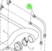 Nanni Diesel 48300082 - Flexible Pipe for Gearbox Oil Cooler
