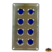 Trem L0608140 - Switch Panel Stainless Steel with 8 Utilities IP65
