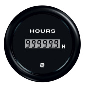 Uflex 60530QK - Ultra Black Hourmeter 0-99999 Hours