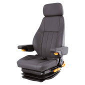 Helmsman's Seat Lehar XL Leather Black Without Base