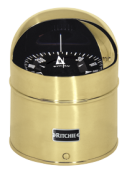 Ritchie Compass 'Globemaster D-615-EX', 12/24/32v, Binnacle Mount, Ø152,4mm/2 Of 5°, Brass (Sail)