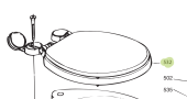 RM69 RM532 Deluxe TM100 Toilet Seat, 36 × 39 cm