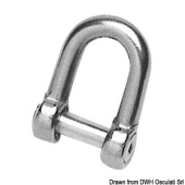 Osculati AISI 316 Stainless Steel Type D Anchor Shackle with Recessed Allen Pin