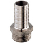 Guidi Straight Hose Connector 1/4" x 12mm Nickel