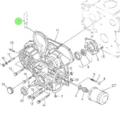 Nanni Diesel 970302726 - Timing Gear Case Cover for 3.100HE and 4.150HE Engines