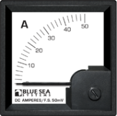 Blue Sea 1053 - DIN Ammeter DC 0–50A+Shunt