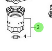 Nanni Diesel 970316104 - Diesel Fuel Filter for T4 Series Engines