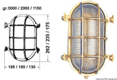 Osculati 32.203.60 - Oval turtle lamp 130x175 mm