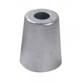 E. Polipodio Spare Zinc Shaft Nut Ogive Anode with Squared Pin M36x3, Ø68.5x85 mm