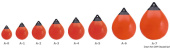 Osculati 33.600.78RO - Polyform A4 Fender And Buoy Red/Blue Head