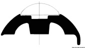 Osculati 44.480.19 - White PVC Profile Base 45 mm (24 m)