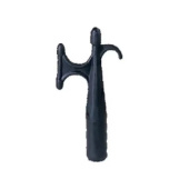 Lalizas 50180 - Hook with Thread, Ø25mm, Black