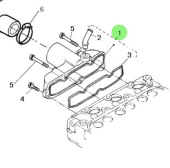 Nanni Diesel 970313492 - Intake Manifold Inlet Assembly for N3.21 Engines
