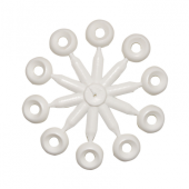 Nuova Rade White Nylon Finishing Washers 4–5 mm