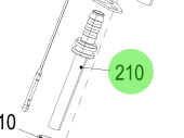 Steyr 2180817-0 - Nozzle for Oil Dipstick Tube on Steyr Engines