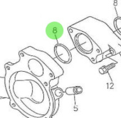 Nanni Diesel 970310999 - Fresh Water Pump O-Ring for TDI and N4 Engines