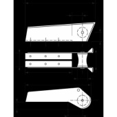 Plastimo 417889 - Bow Roller Alu Anod. 330x150x60mm