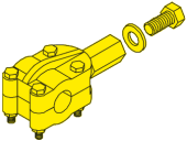 SeaStar SA27578 - Kit Steering Clamp Block, H=75mm
