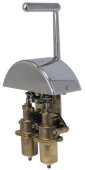 Kobelt 2543 - Pressure Control Head - Dual Output, Bronze & Stainless Steel, 150 PSI, 1/8" NPT