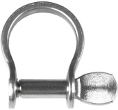 Ronstan RF633 Stainless Steel Bow Shackle, 5/32" Pin, Coined Head