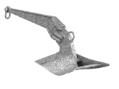 Lewmar 0056507W - CQR Galvanized Anchor 20kg/45lbs