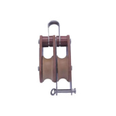 Barton T03211 – Tuphblox Double Bow Block with Becket 45mm, Plain Bearing, 2x Ø45mm Sheaves, Max Rope 13mm