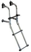 Allpa Stainless Steel Foldable Bathing Ladder, 3-Steps, L=740mm, B=220mm, Tube Ø25mm
