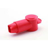 Battery Terminal Insulated Cover - Round, Red, 35 mm²