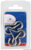 Osculati 09.034.01 - SS Curved Screw Hooks 37 x 3.5 mm Blister Packaging 7 pcs