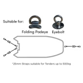 Rapid Marine Bow And Stern Kit 4x25mm Hook - 1.2 m Grey
