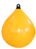 Allpa Solid Head Buoy, Ø450, L=620mm, Yellow With Black Head (Size 2)