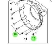 Bukh 11404-10306K - Flange Bolt for R210J and S270J Engines