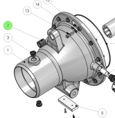 Alamarin Jet H0410 - Compound Bearing for Jet-340 Water Jets