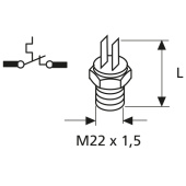 Webasto 1319657A - Regulating Thermostat 73-78 Degrees Flat Connector 6.3mm