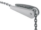 Allpa Stainless Steel Anchor Bow Roller, A=250mm, B=50mm, C=65mm (Fixed Model, Up To 10kg)