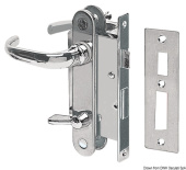 Osculati 38.347.40SX - Chromed Brass Lock with 2 Plates And Handles Left