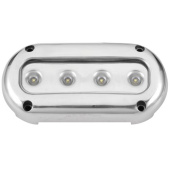 Allpa LED Stainless Steel 316 Underwater Light, Surface Mount, 372lm, Cool White, IP68