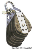 Osculati 55.032.10 - Ball-Bearing Block 3Pulley Shackle 10x38mm