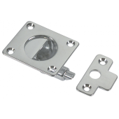 Foresti & Suardi Chromed Brass Hatch Latch And Door Latch 45x42 mm