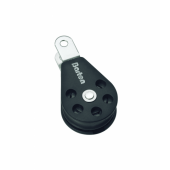 Barton N10931 - Triple Swivel Block with Becket and Cam Size 0 20mm – Ball Bearing, 3x Ø20mm Sheaves, Max Rope 6mm