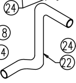 Northern Lights 129989-49020 - Hose, Radiator Outlet 