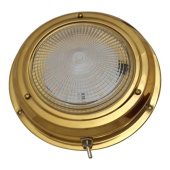 Hollex Surface-Mounted Ceiling Light Brass 12V 76mm Warm White LED