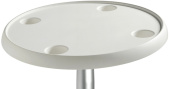 Osculati 48.417.50 - Composite Material Round White Table 610 mm