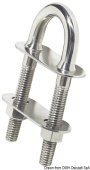 Osculati 39.127.09 - U-Bolt Conic Fittings Mirrorpolished Stainless Steel 160x15.8mm