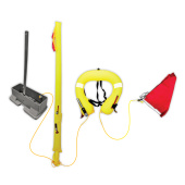 Lalizas 73669 - Lifelink MOB Danbuoy & Horseshoe, Grey