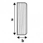 ARC Marine Teak Batten A 19 mm, B 7 mm
