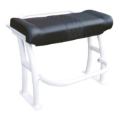 Plastimo 67630 - Fishmaster Pro Series Leaning Post - Glossy Off-white Powder Coated Aluminium